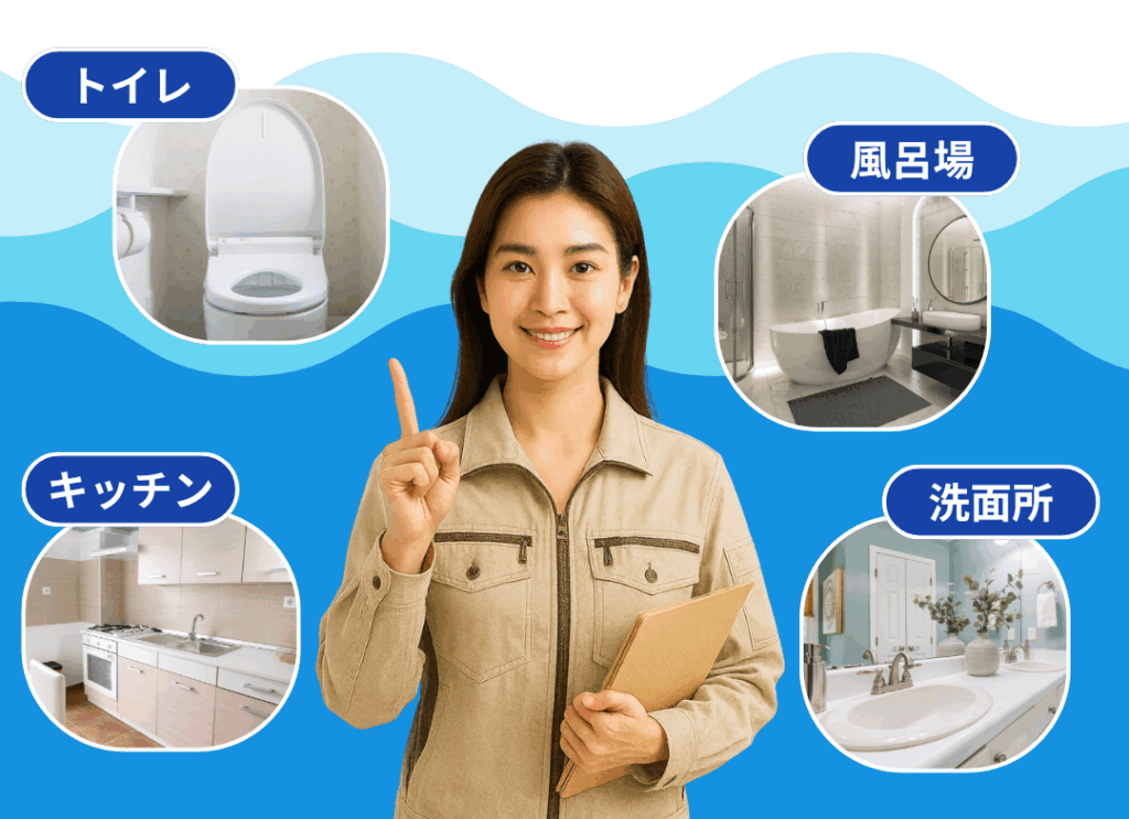 トイレ・キッチン・風呂・洗面台修理業者